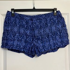 Cynthia Rowley Patterned Linen Shorts